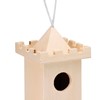 Bird house tower 8x8x13cm