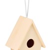 Bird house pointed 10x7,5x12,5cm