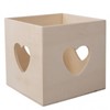 Wooden tealight holder / Note box, heart's content