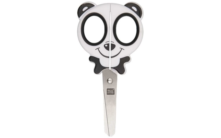 Children's motif scissors 13cm panda bear