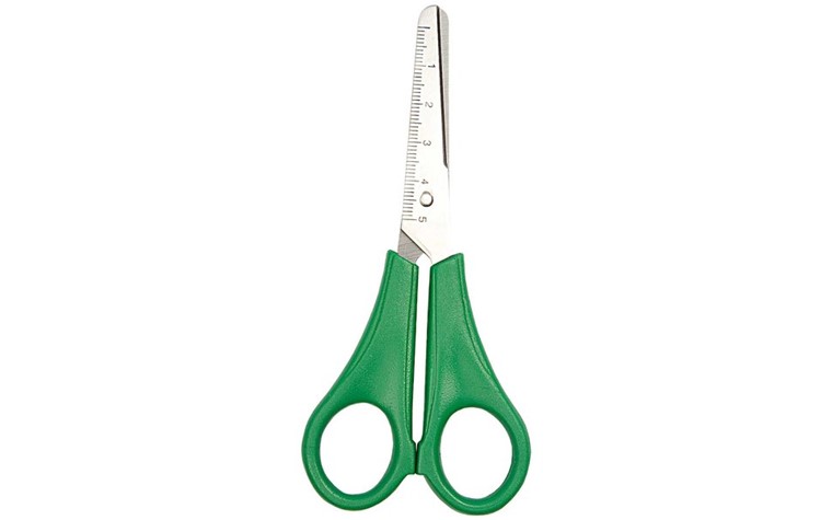 Children's scissors, round, left-handed 13,5cm