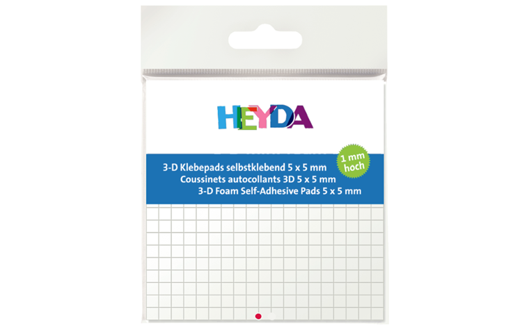 3D Foam self-adhesive pads, 361 pcs. 1mm high