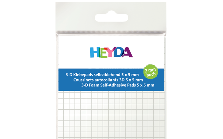 3D Foam self-adhesive pads, 361 pcs. 2 mm high