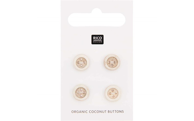 Coconut Buttons 4 pcs 10mm