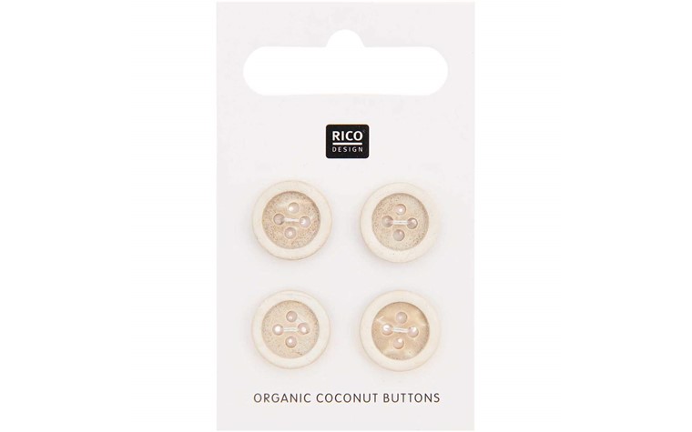 Coconut Buttons 4 pcs 13mm