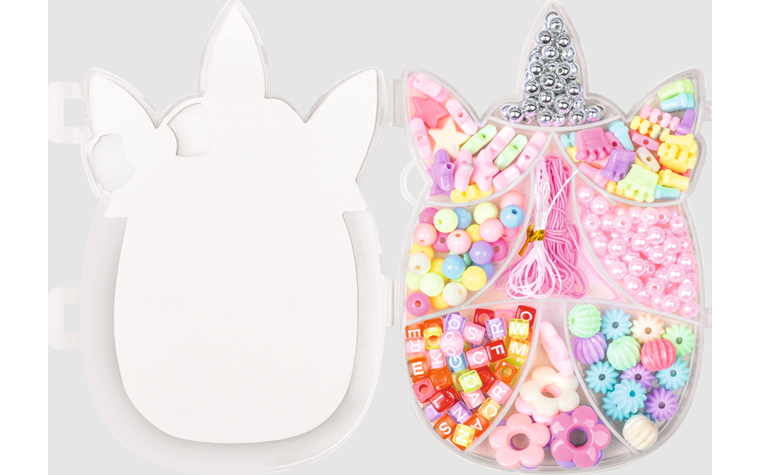 Schmuck-Set Unicorn, mehrfarbig, pastell