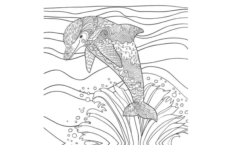 Tangle Raam 20x20 - Dolfijn