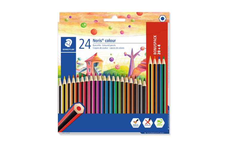Crayons de couleur 20+4