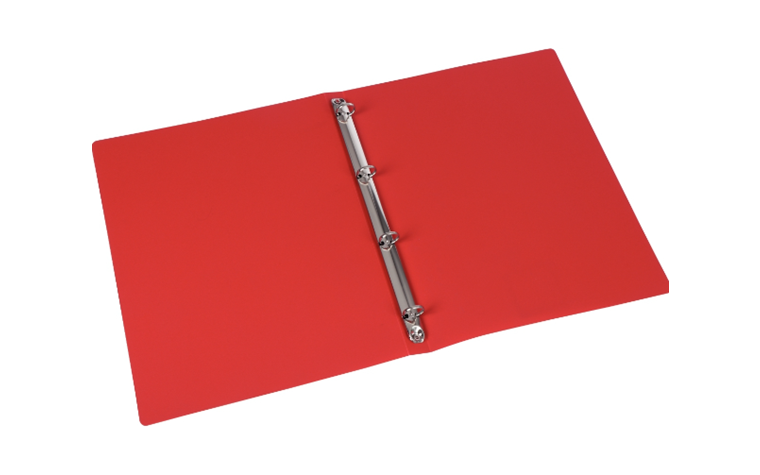 A4 4-rings kunststof ordner, 2,5cm